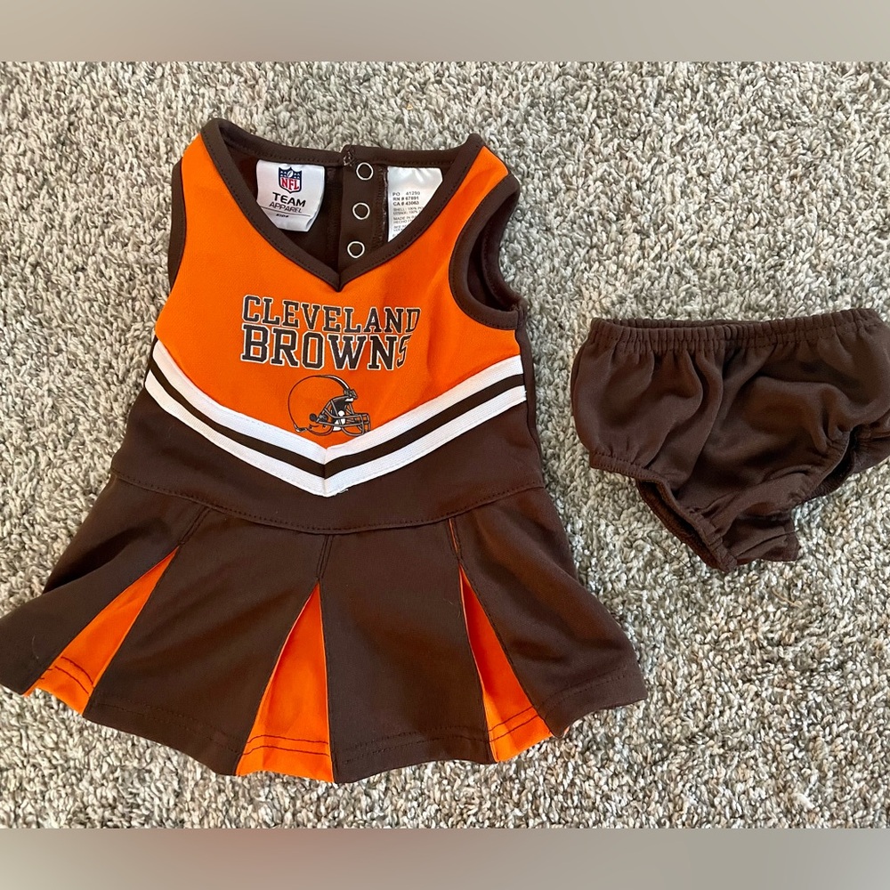 Infant Cleveland Browns Cheerleader outfit